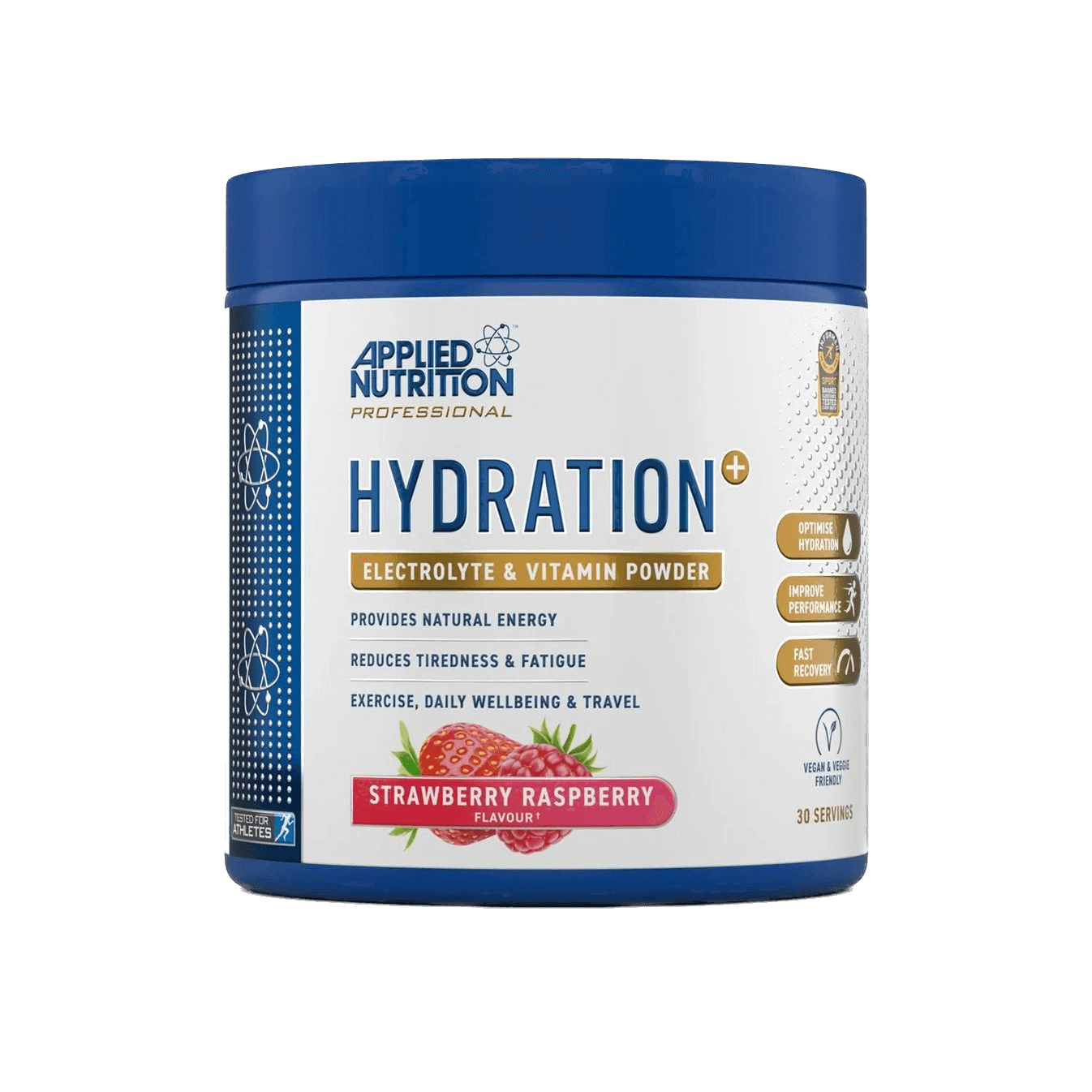 Hydration+ electrolitos y vitaminas en polvo para hidratación rápida | Applied Nutrition