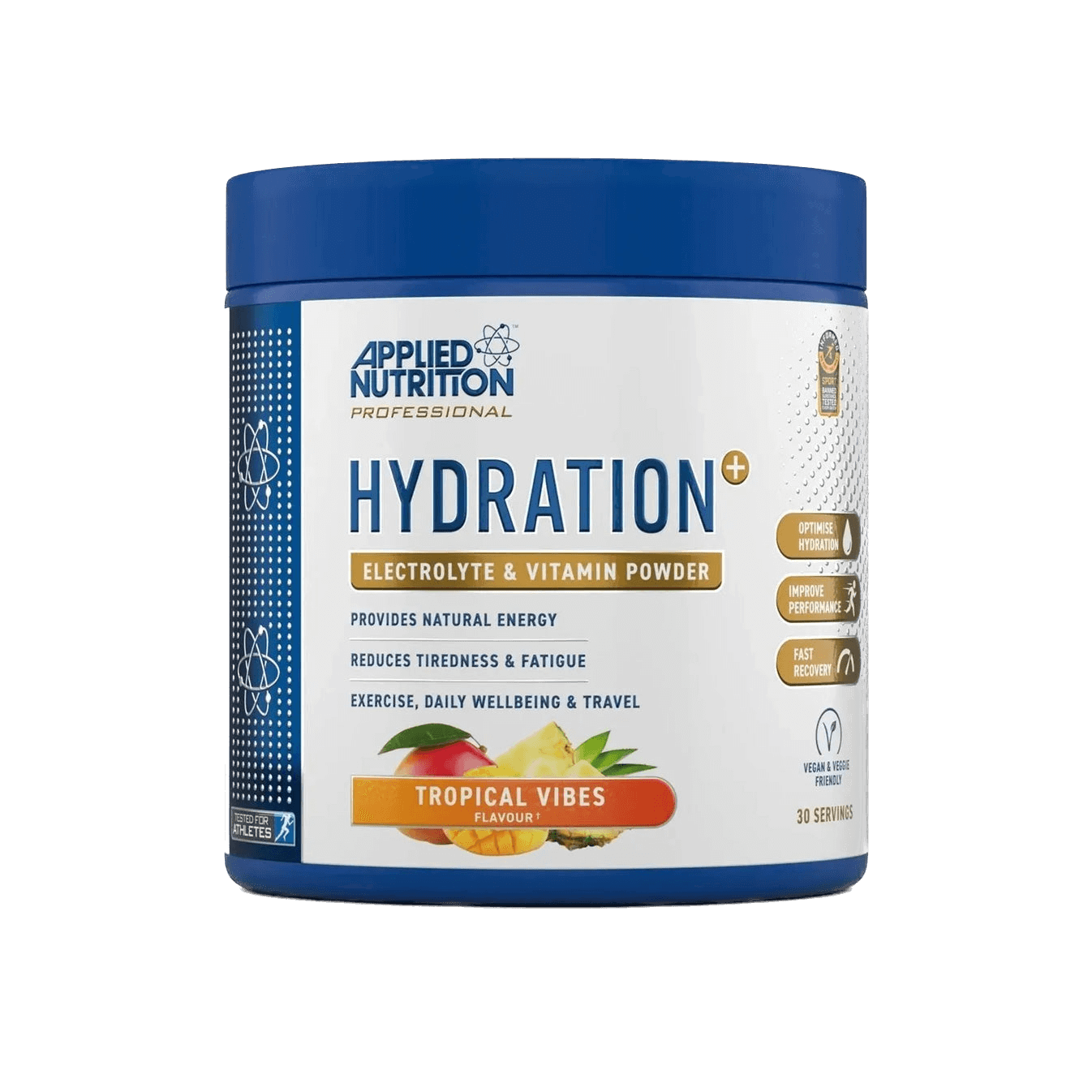 Hydration+ electrolitos y vitaminas en polvo para hidratación rápida | Applied Nutrition