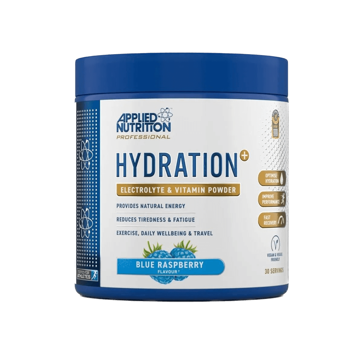 Hydration+ electrolitos y vitaminas en polvo para hidratación rápida | Applied Nutrition