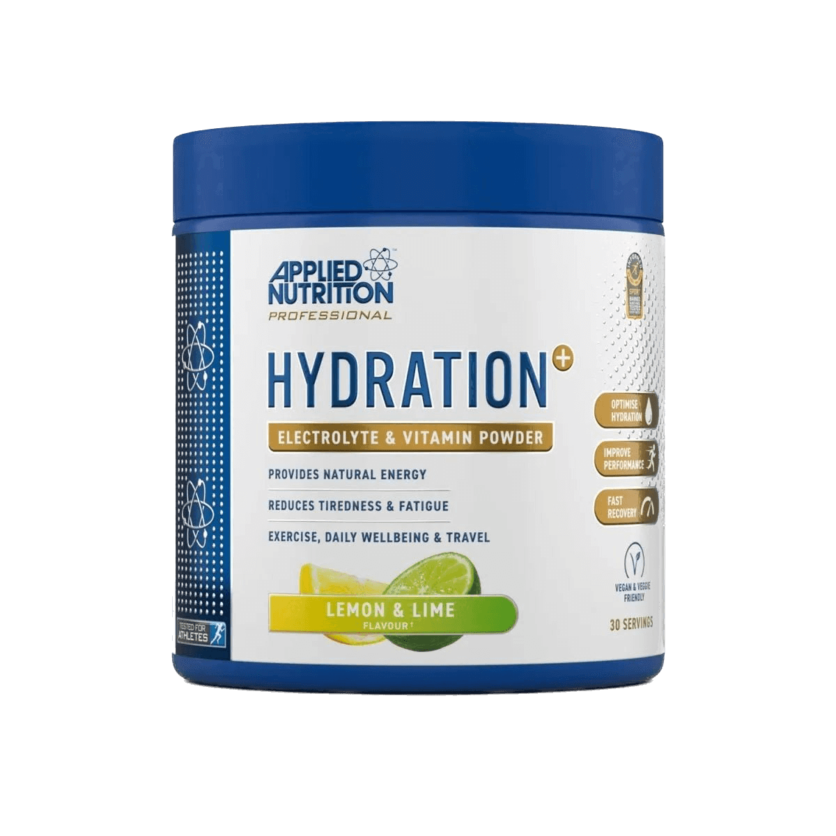 Hydration+ electrolitos y vitaminas en polvo para hidratación rápida | Applied Nutrition