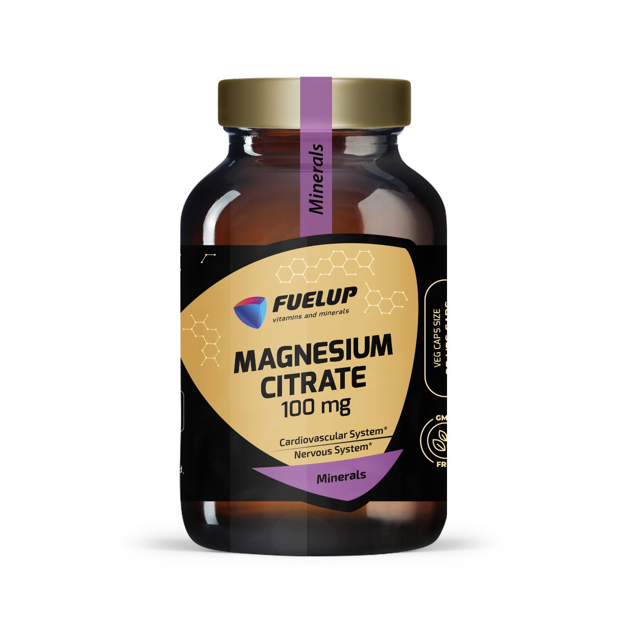 Citrato de magnesio 100 mg para el apoyo del sistema nervioso y la salud cardíaca