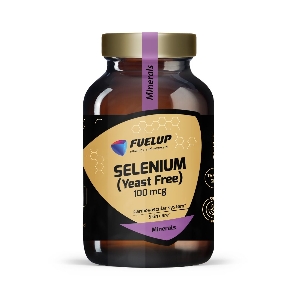 Selenio 100 mcg para la salud de la tiroides y la inmunidad (sin levadura)