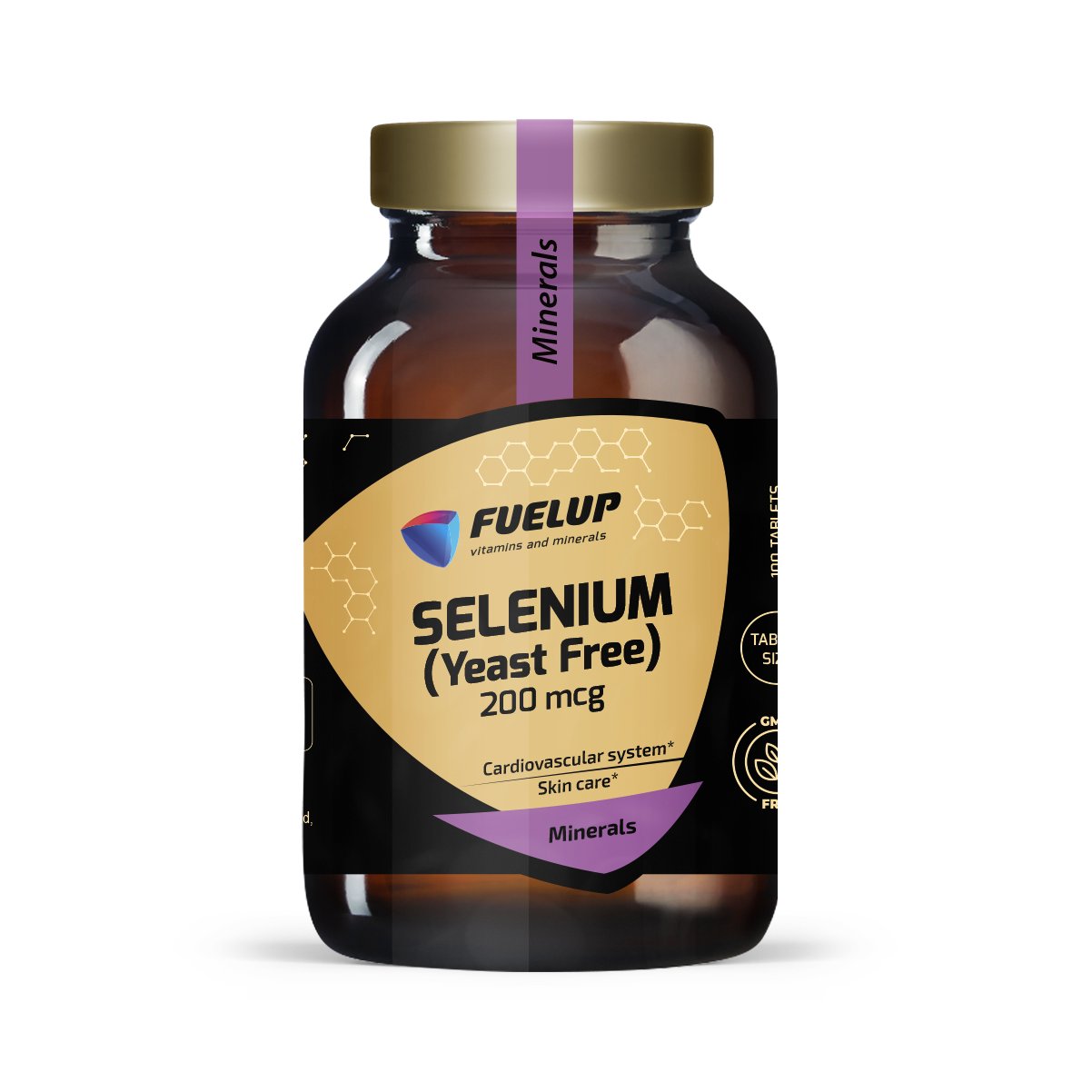 Selenio 200 mcg para el equilibrio de las hormonas tiroideas (sin levadura)