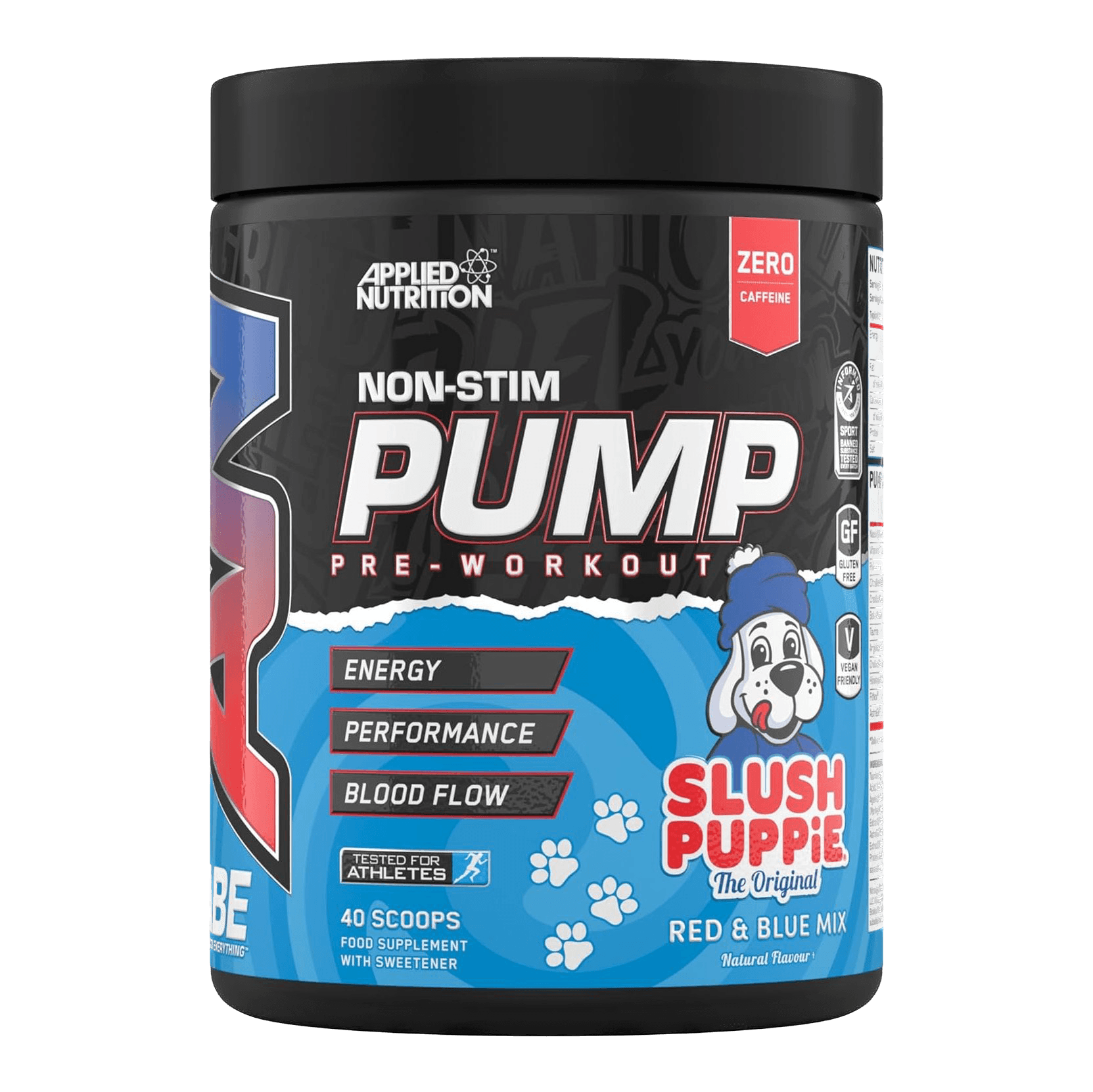 Pre-entreno sin estimulantes ABE Pump – sin cafeína – 500 g | Applied Nutrition