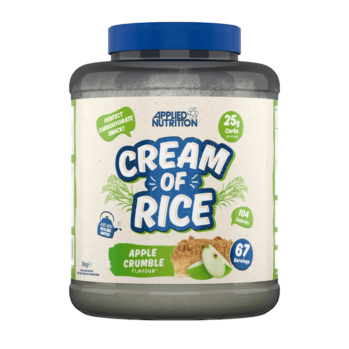 Crema de arroz instantánea – fuente de carbohidratos fácil de digerir – 2 kg | Applied Nutrition
