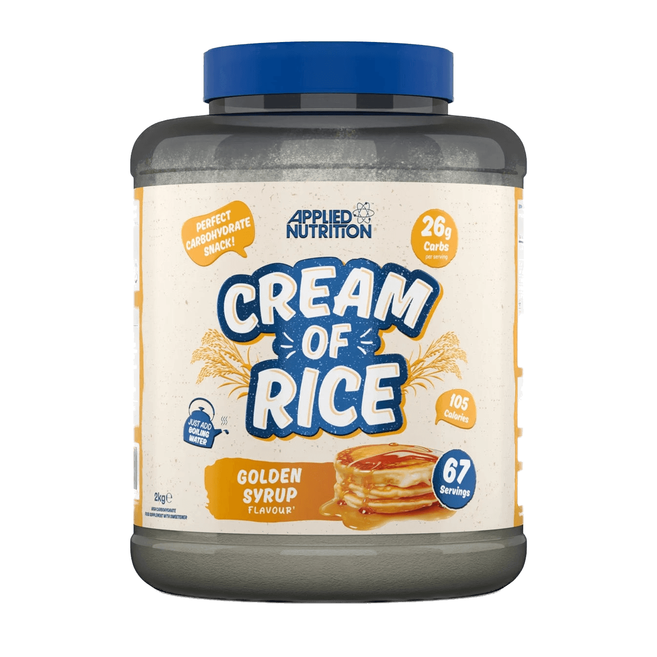 Crema de arroz instantánea – fuente de carbohidratos fácil de digerir – 2 kg | Applied Nutrition