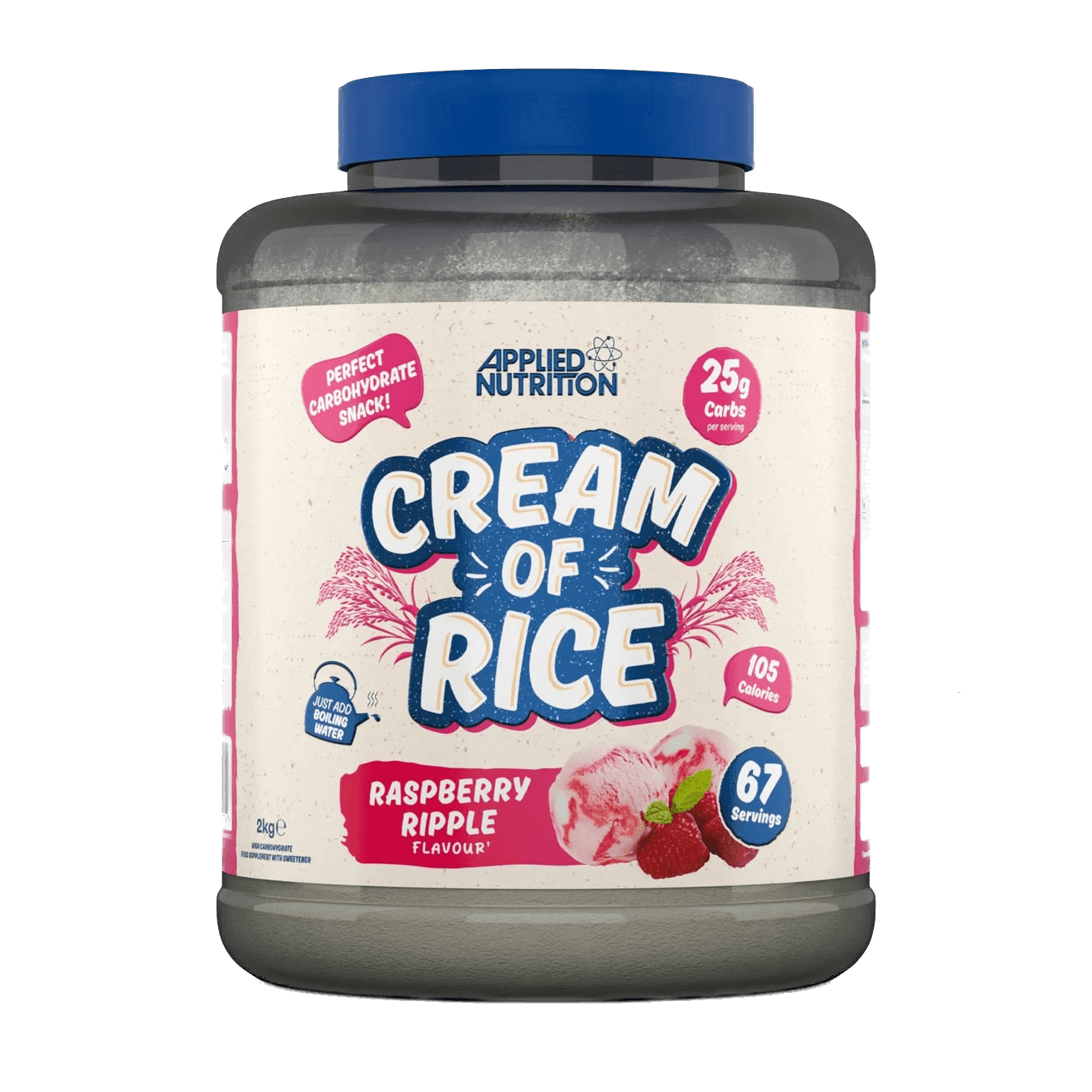 Crema de arroz instantánea – fuente de carbohidratos fácil de digerir – 2 kg | Applied Nutrition