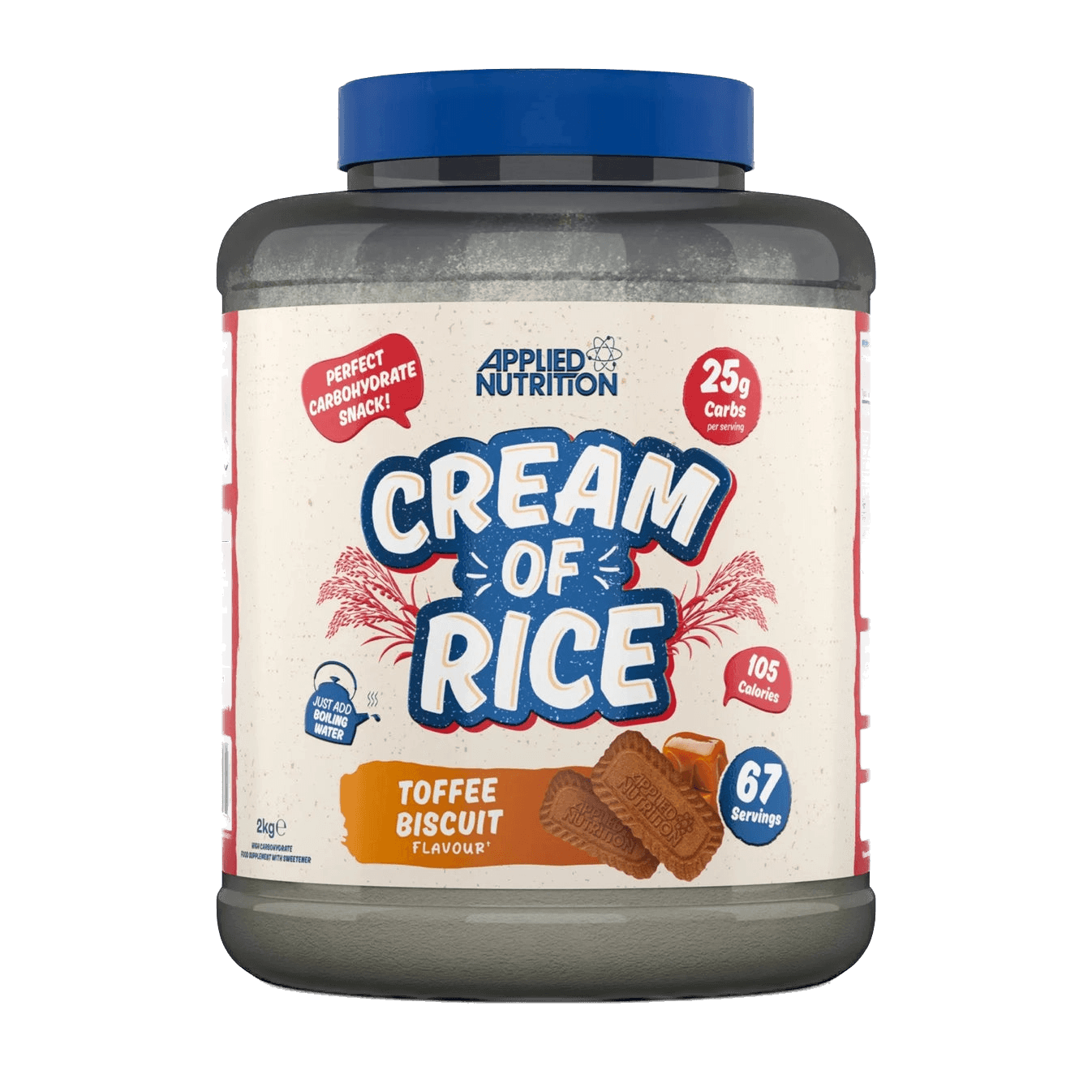 Crema de arroz instantánea – fuente de carbohidratos fácil de digerir – 2 kg | Applied Nutrition