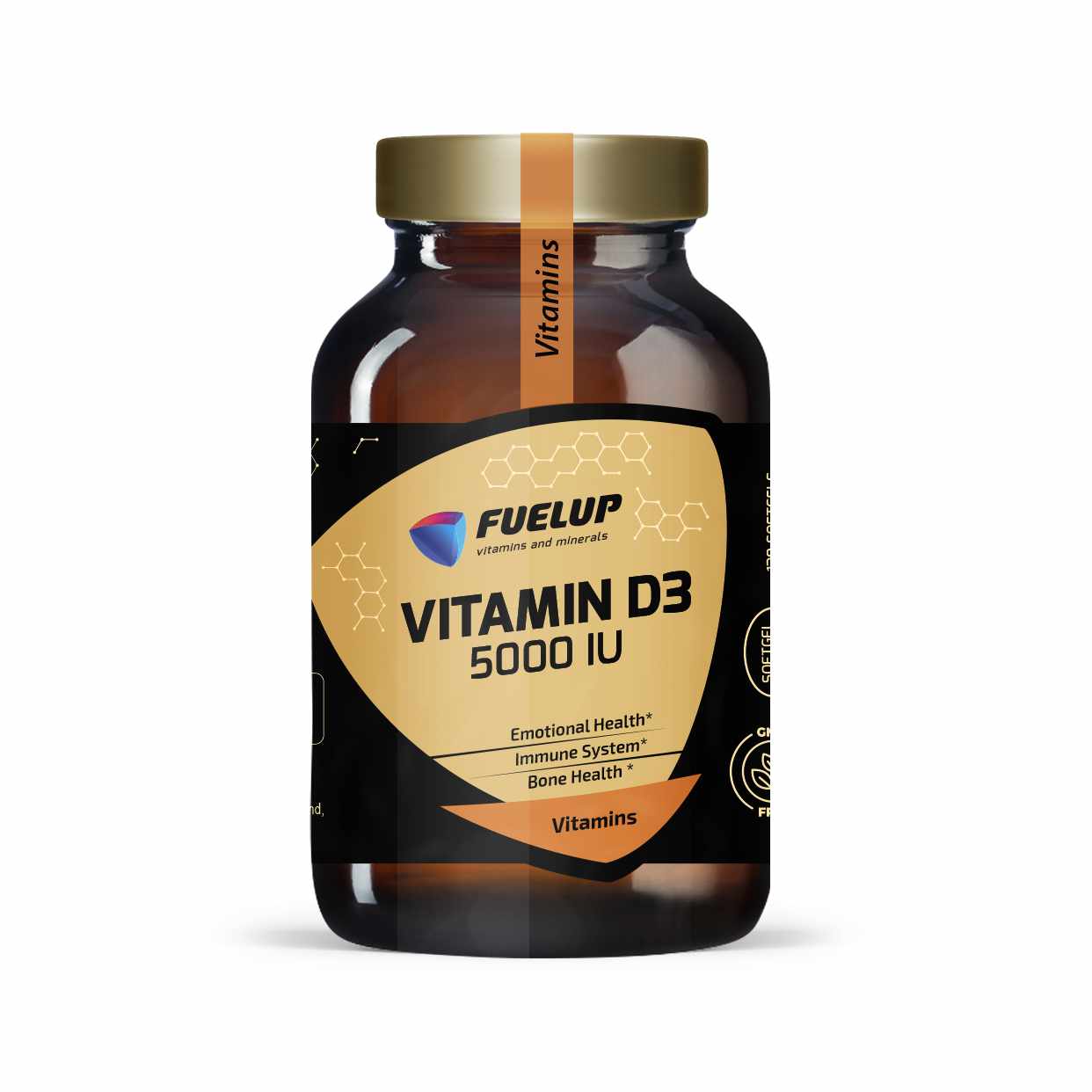 Vitamina D3 5000 UI (120 cápsulas blandas)