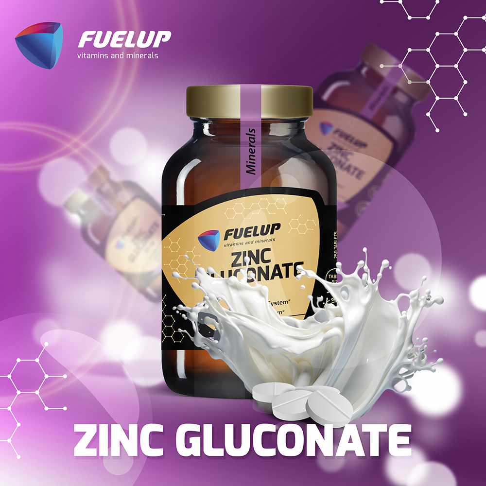 Gluconato de zinc 50 mg para la inmunidad, la piel y la energía