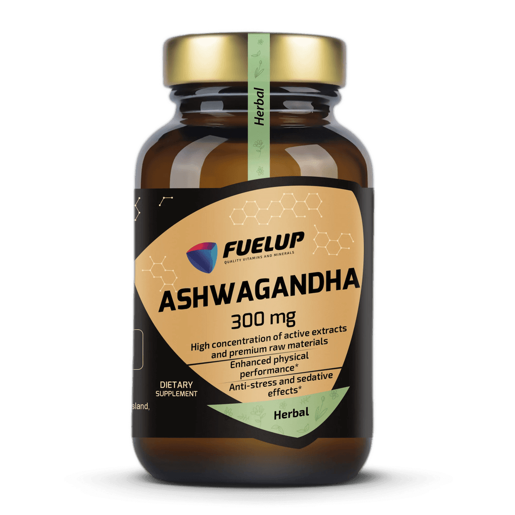 Ashwagandha 300 mg para el estrés, el sueño y el bienestar general (60 cápsulas)