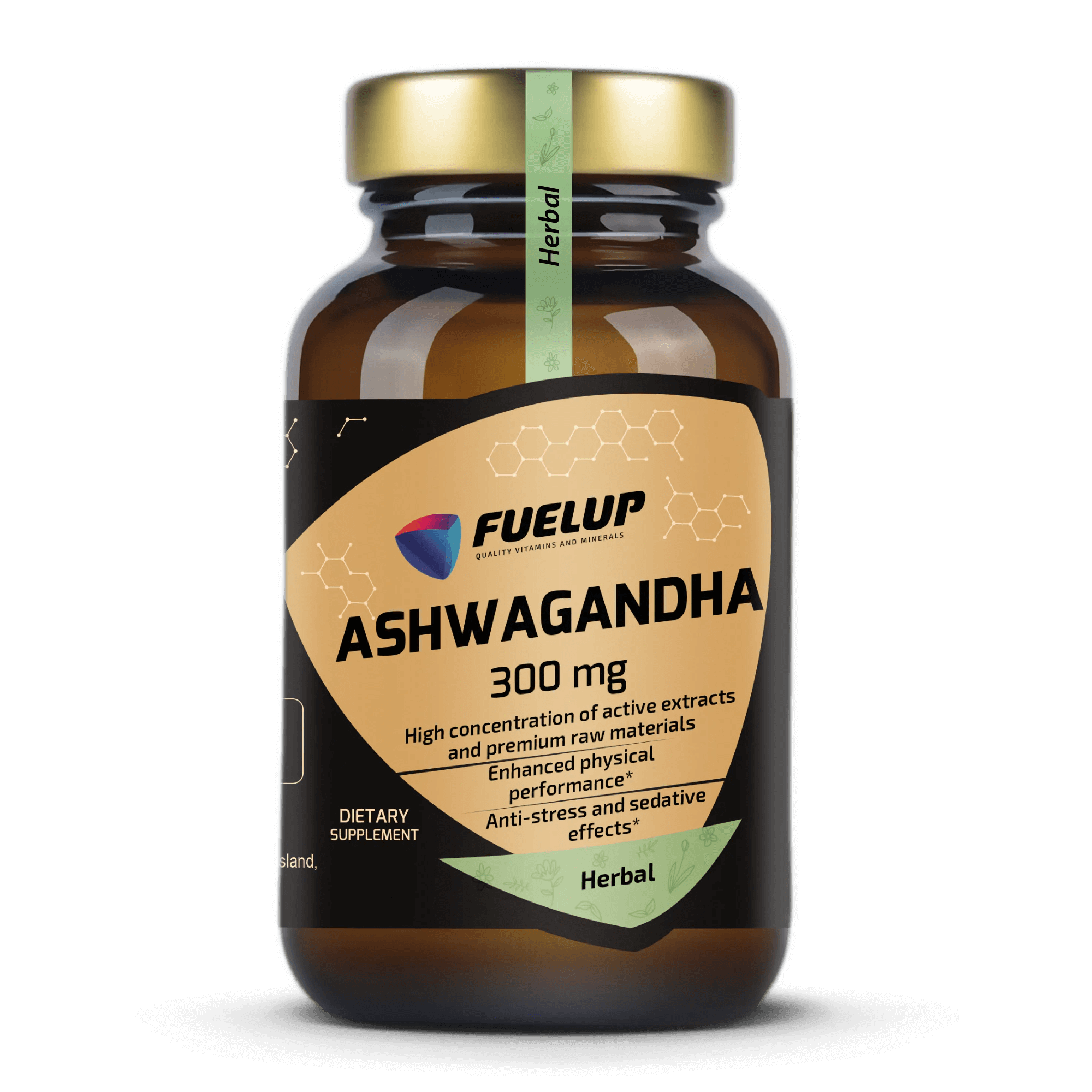 Ashwagandha 300 mg para el estrés, el sueño y el bienestar general (60 cápsulas)