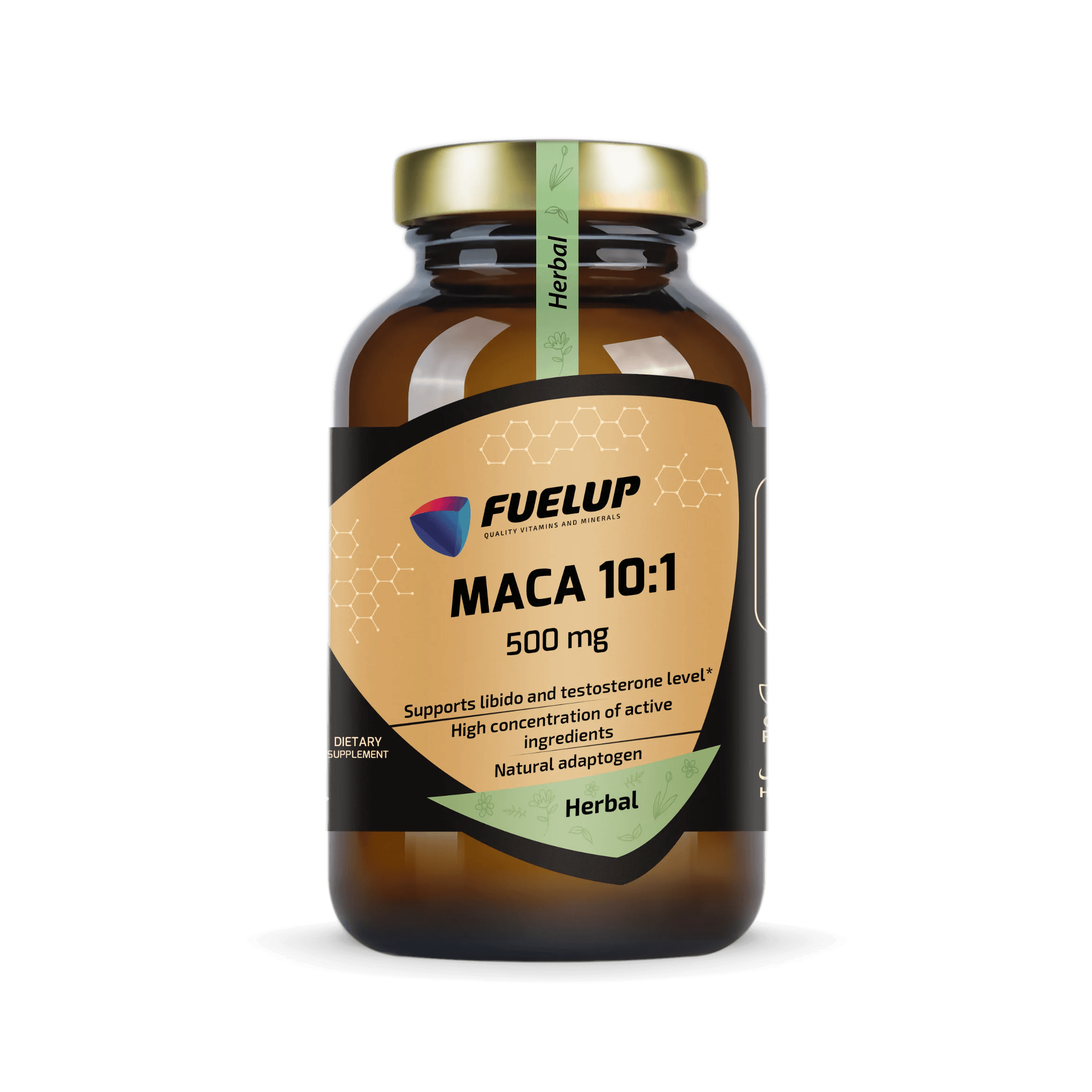 Maca 500 mg (10:1) para la energía, la vitalidad y el bienestar hormonal (100 cápsulas)