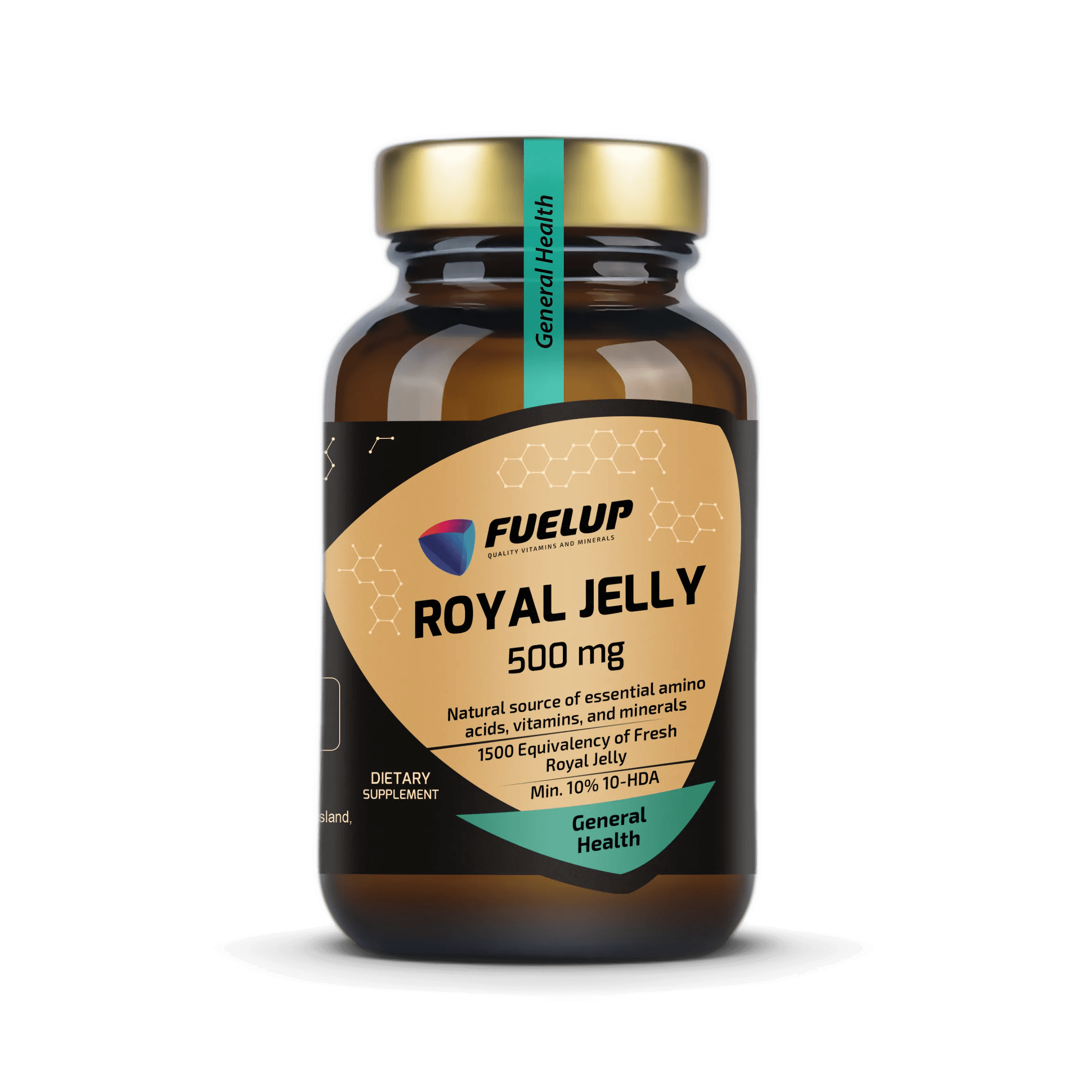 Jalea Real 500 mg para la vitalidad, la protección celular y el bienestar general (60 cápsulas)