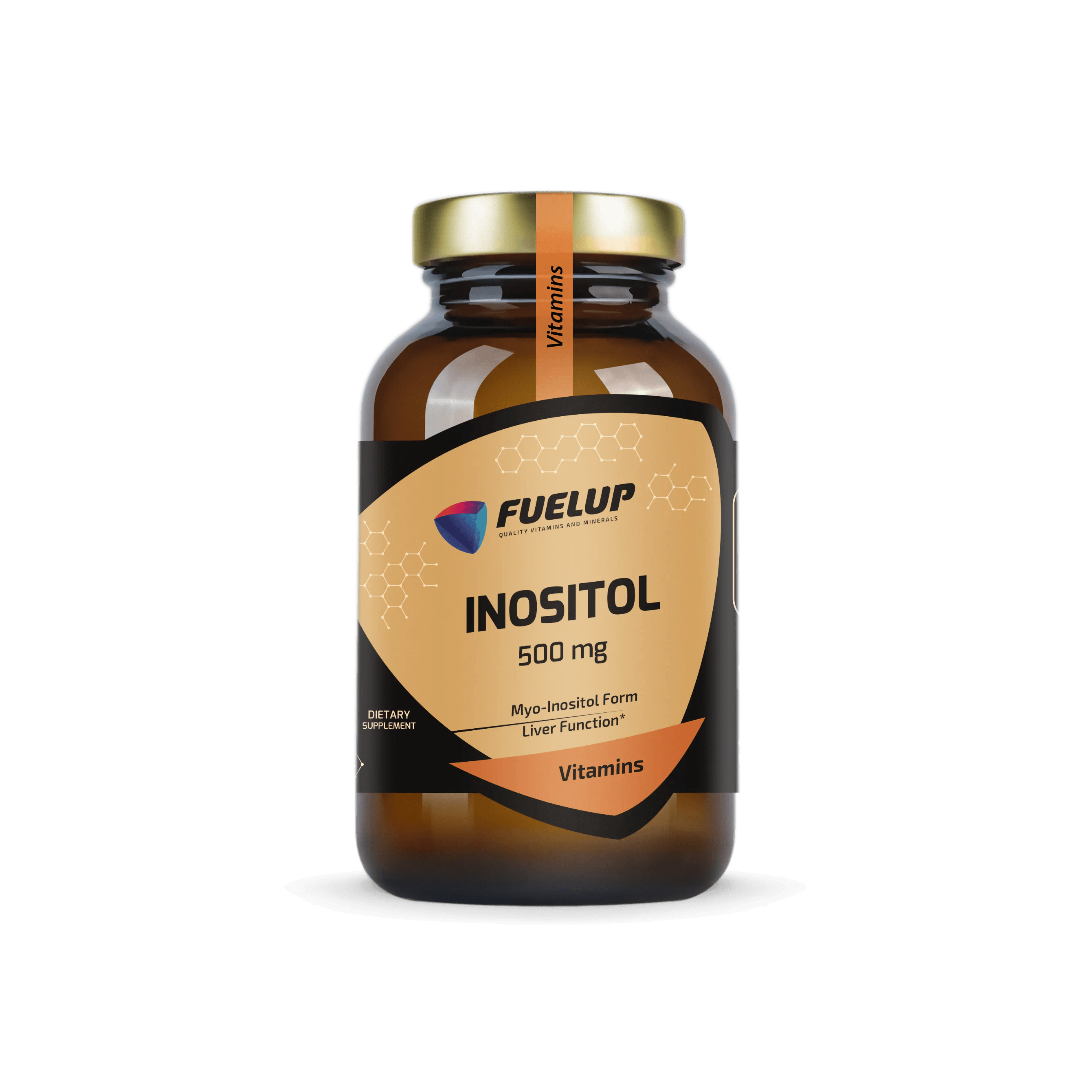 Inositol 500 mg para el sistema nervioso, el bienestar hormonal y el metabolismo (90 cápsulas)