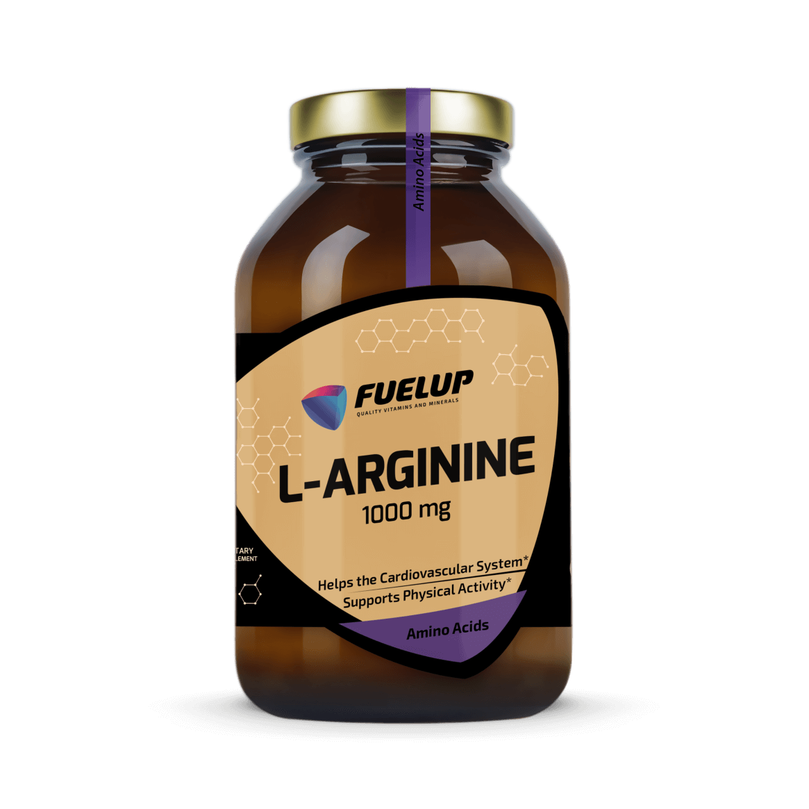 L-arginina 1000 mg para una circulación óptima y el rendimiento físico (120 cápsulas)