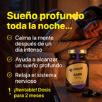 GABA 750 mg para la relajación, el control del estrés y la calma
